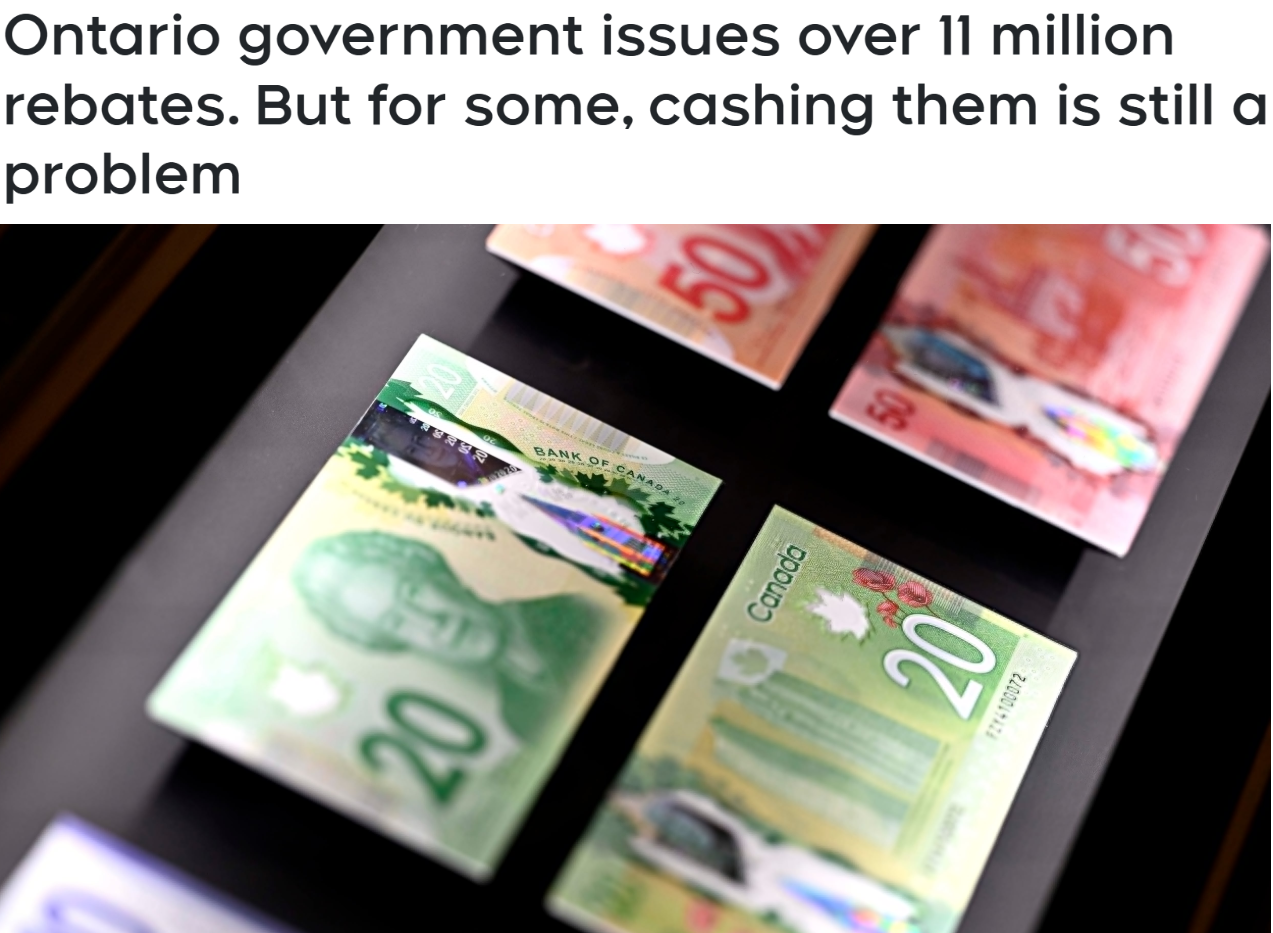 很多安省人兑换200加元退税支票时遇到问题，银行和政府却相互推诿- 本地新闻- 加拿大新闻- 约克论坛
