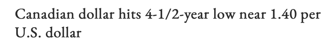突发！加币跌至四年半来新低！川普上台后还要跌？！