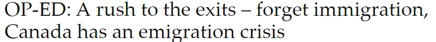 “特鲁多治下优秀人才快跑光了！”加拿大移民回流严重，难民几乎把国家给掏空！